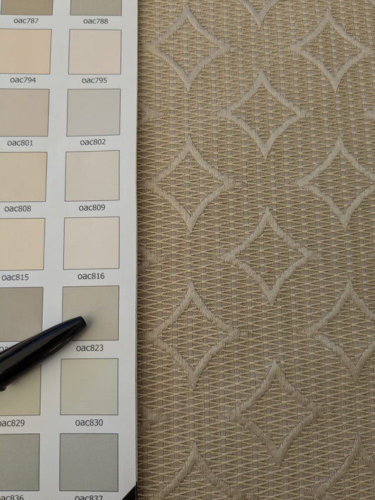 101 EV47 Square Scalamandre Grey Watkins Gabriel Grey Diamond Ogee Geometric Cotton