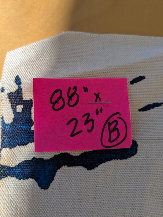 133 EV47 Square Scalamandre Summer Palace Porcelain Blue White Chinoiserie Scenic Toile MSRP USD 262/y 88"x 23"