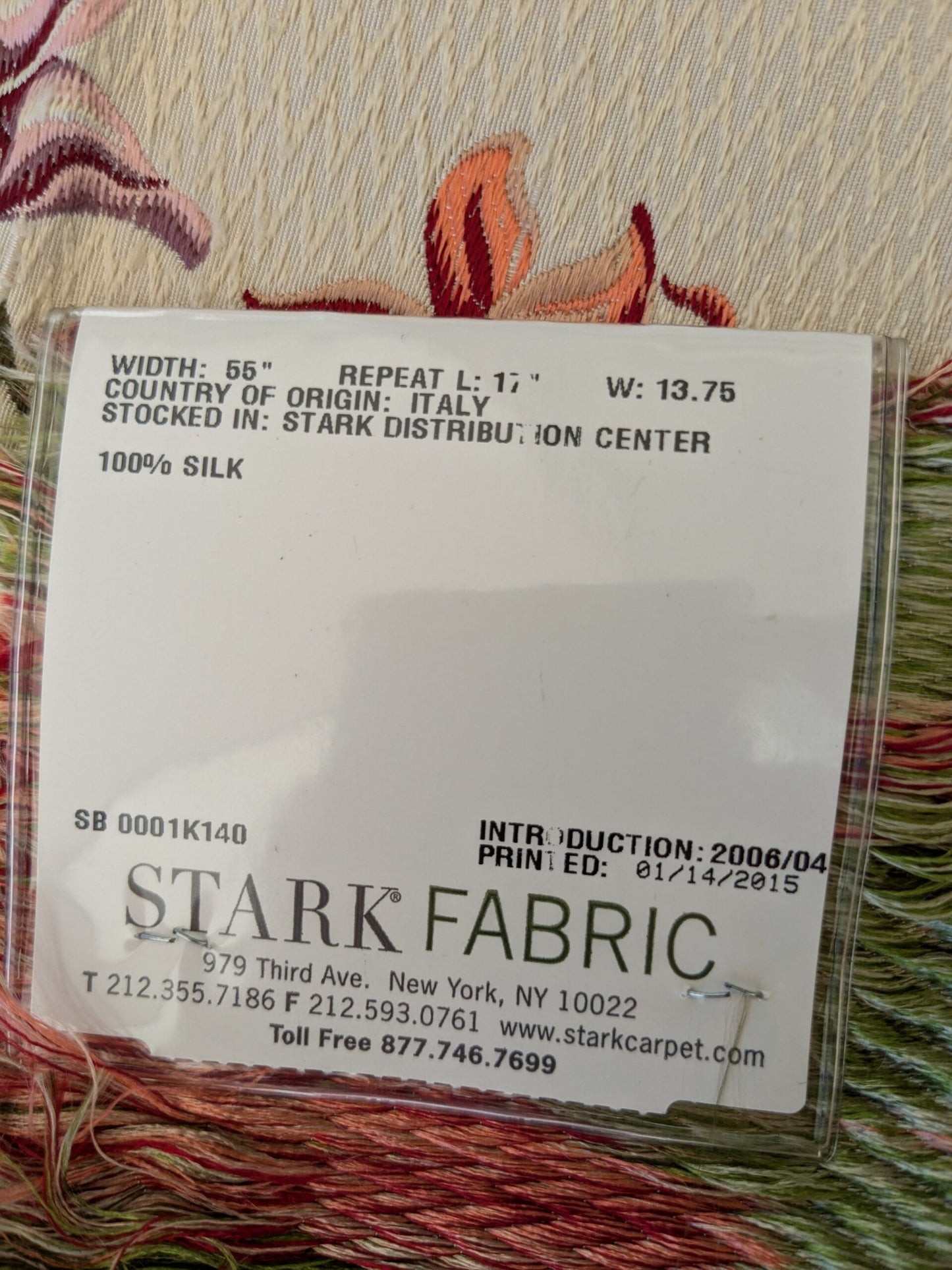 134 EV47 Square Silk Scalamandre Old World Weavers Iliana Heliotrope Floral Purple pink on Beige Botanical Historical MSRP USD 2680/y