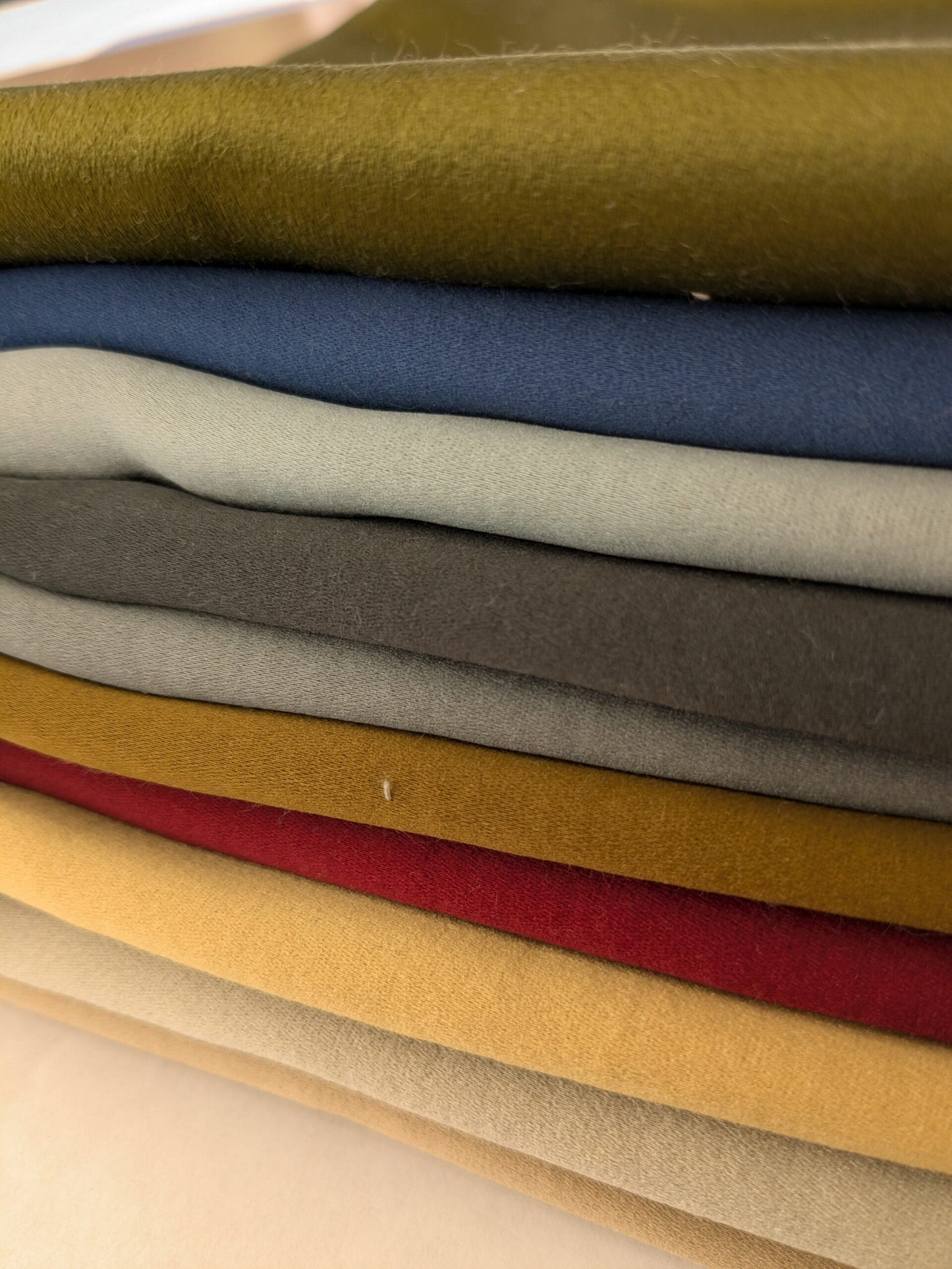 3 EV48 Square Scalamandre Solid Plain Silky Satin - 10 Pieces of Different Colorways