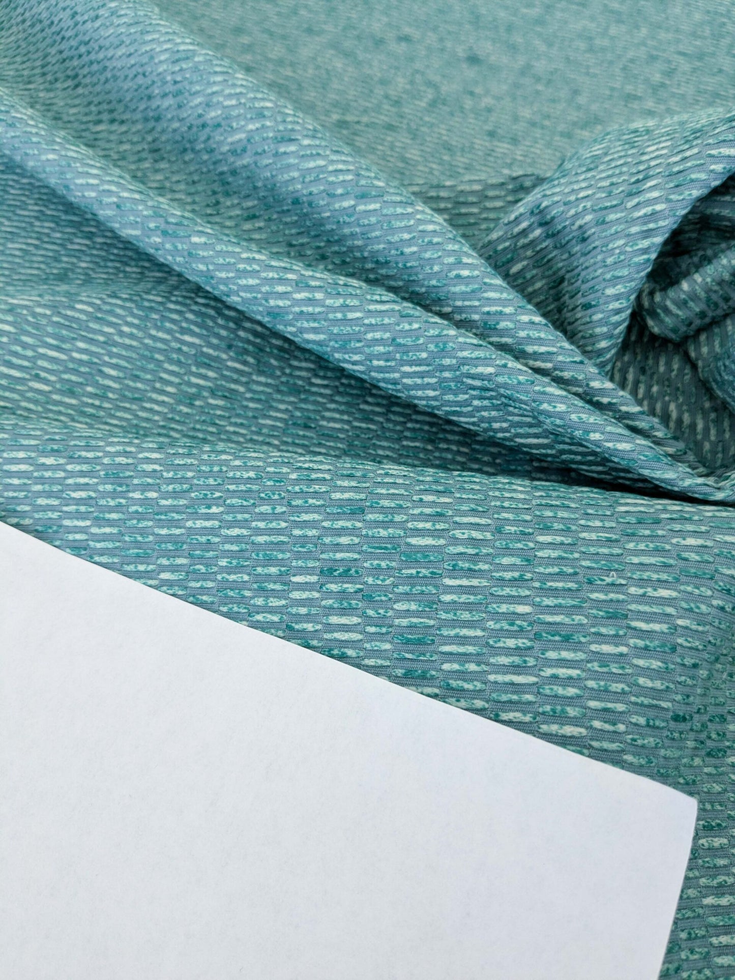 by yard Scalamandre Chenille Aqua Blue Green High end Texture MSRP USD300/y