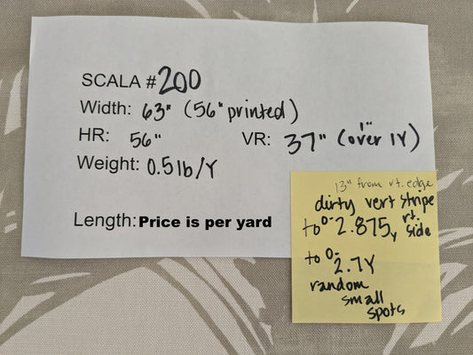 By yard Scalamandre Grey Watkins Palm Print Grey White Huge Leaf Botanical Foliage Tropical Linen Cotton MSRP USD 338/y