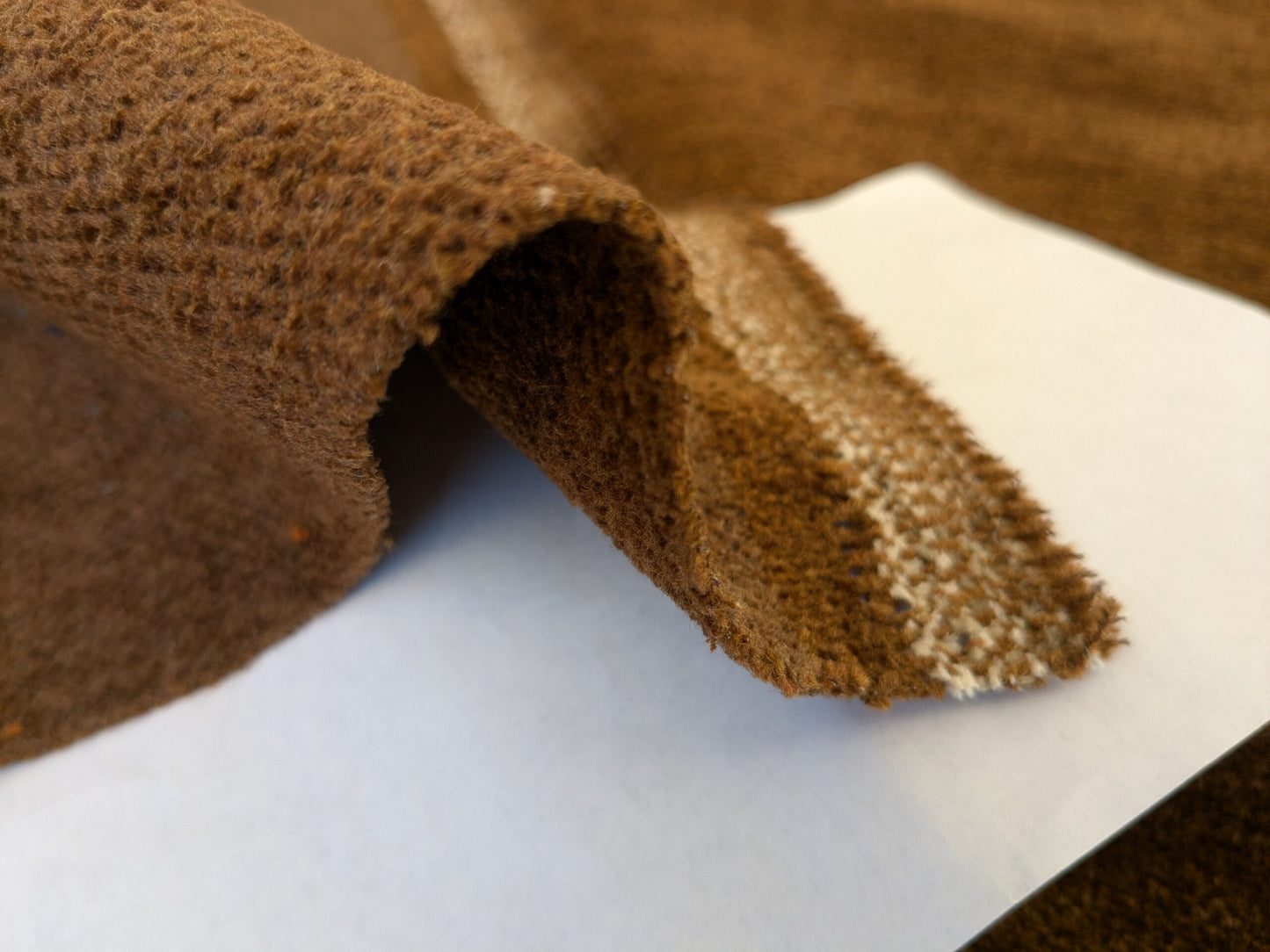 By yard Scalamandre Old World Weavers Chet Chestnut Brown Solid MSRP USD 112/y