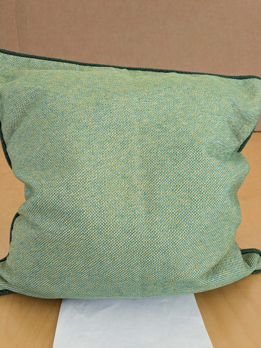 Scalamandre Pillow Case Square Green Small Scale Texture Solid 22"x21" inches 8-Ev49