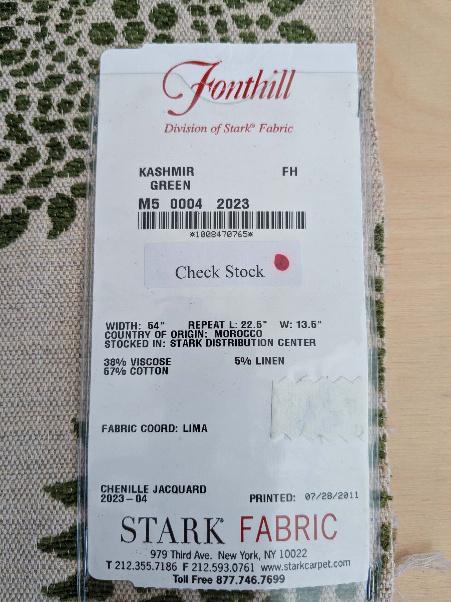 11 EV50 33" x 26" Scalamandre Square Kashmir Green Paisley Woven Chenille Jacquard Cotton Viscose