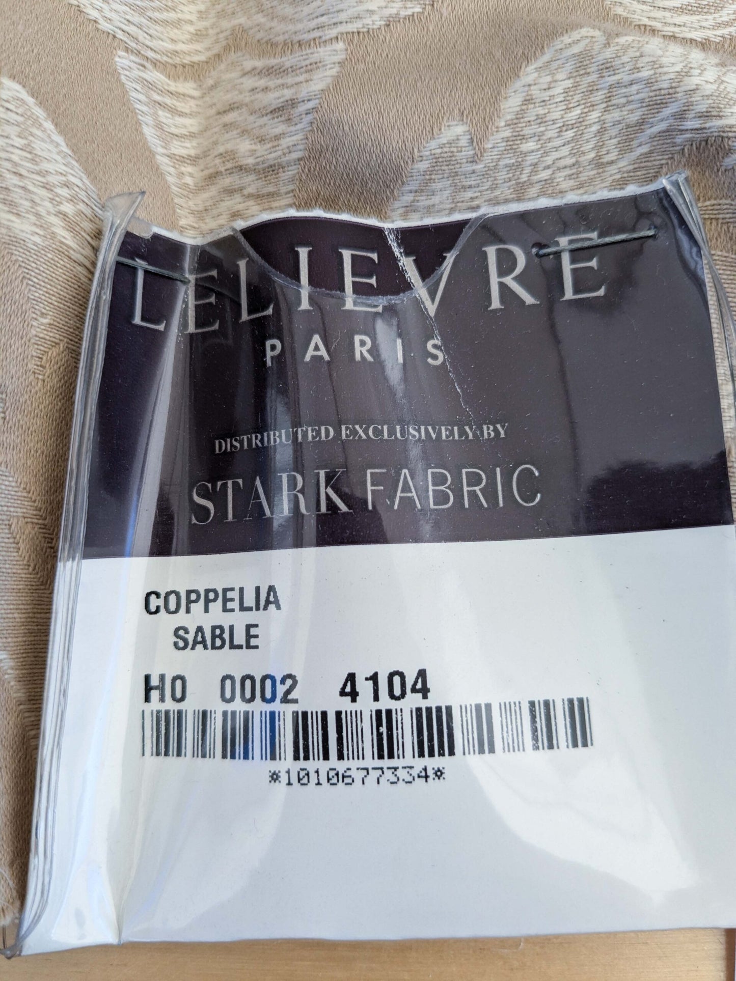 19 EV50 25" x 25" Scalamandre Lelievre Coppelia Sable Beige Large Jacquard