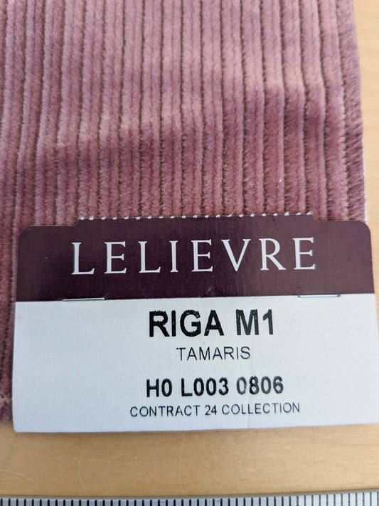 35 EV50 25" x 27" Scalamandre Lelievre Paris Riga M1 Tamaris Purple Velvet Polyester Stripe Ottoman