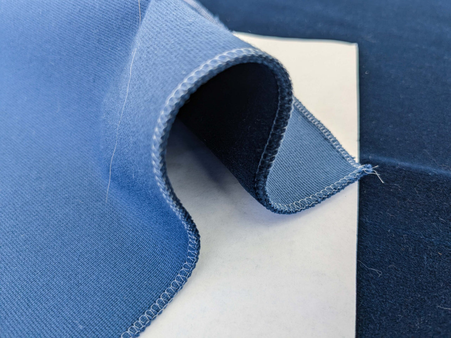 41 EV50 26" x 27" Scalamandre Colony Roma Argo Blu Notte Cotton Velvet Solid Plain