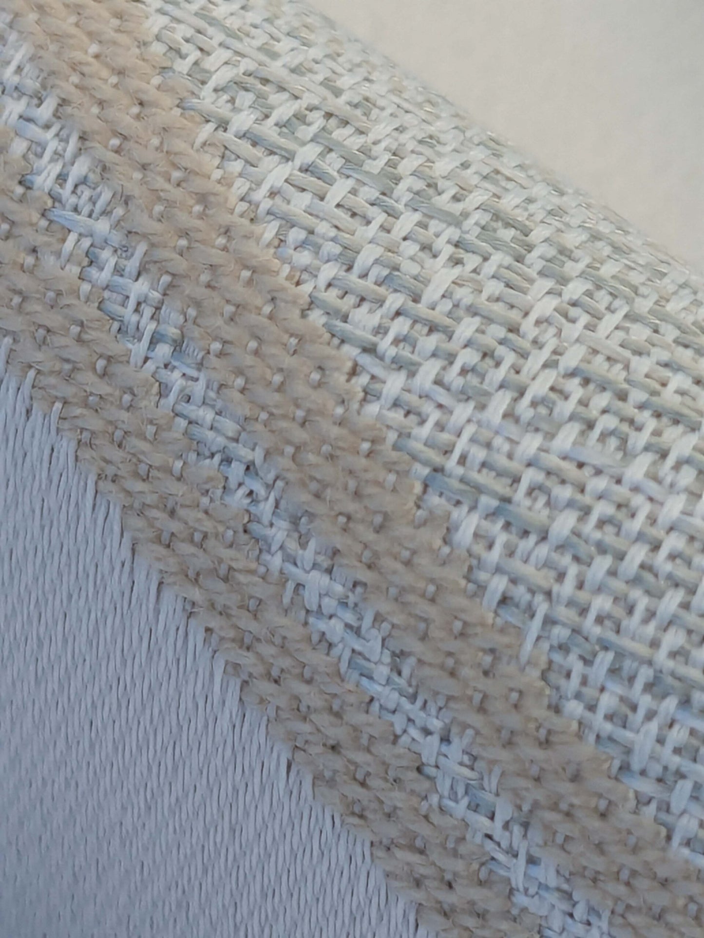 59 EV50 25" x 24" Scalamandre Lelievre Paris Duomo M1 Nacre White Jacquard Abstract Polyester MSRP USD554/y