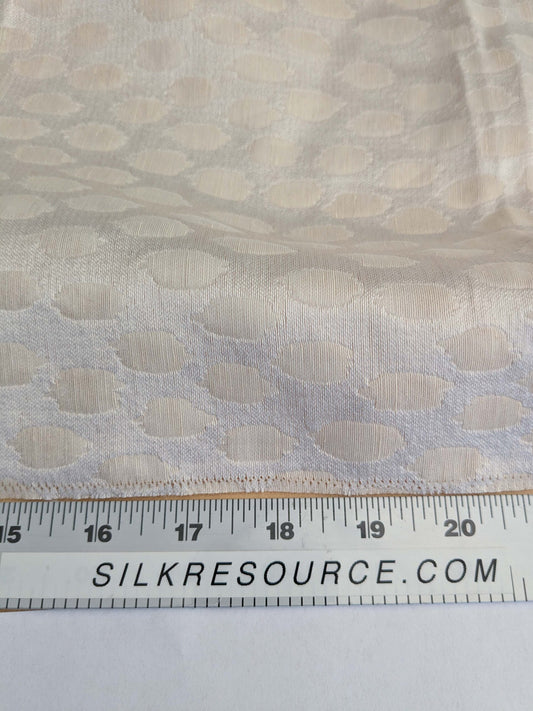 78 EV50 Square Scalamandre Savanna Off White Sheer Small Scale Dot Circle MSRP USD 300+/y