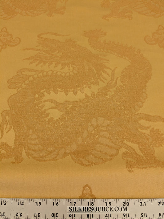 4.5y Designer Golden Dragon Brocade Ming Dynasty Cotton Viscose Heavy