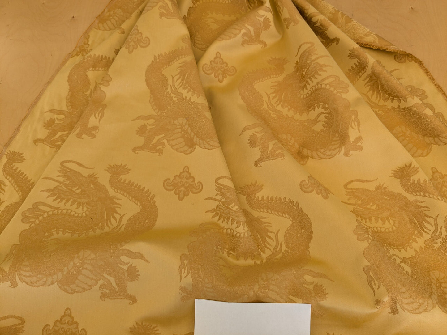 4.5y Designer Golden Dragon Brocade Ming Dynasty Cotton Viscose Heavy