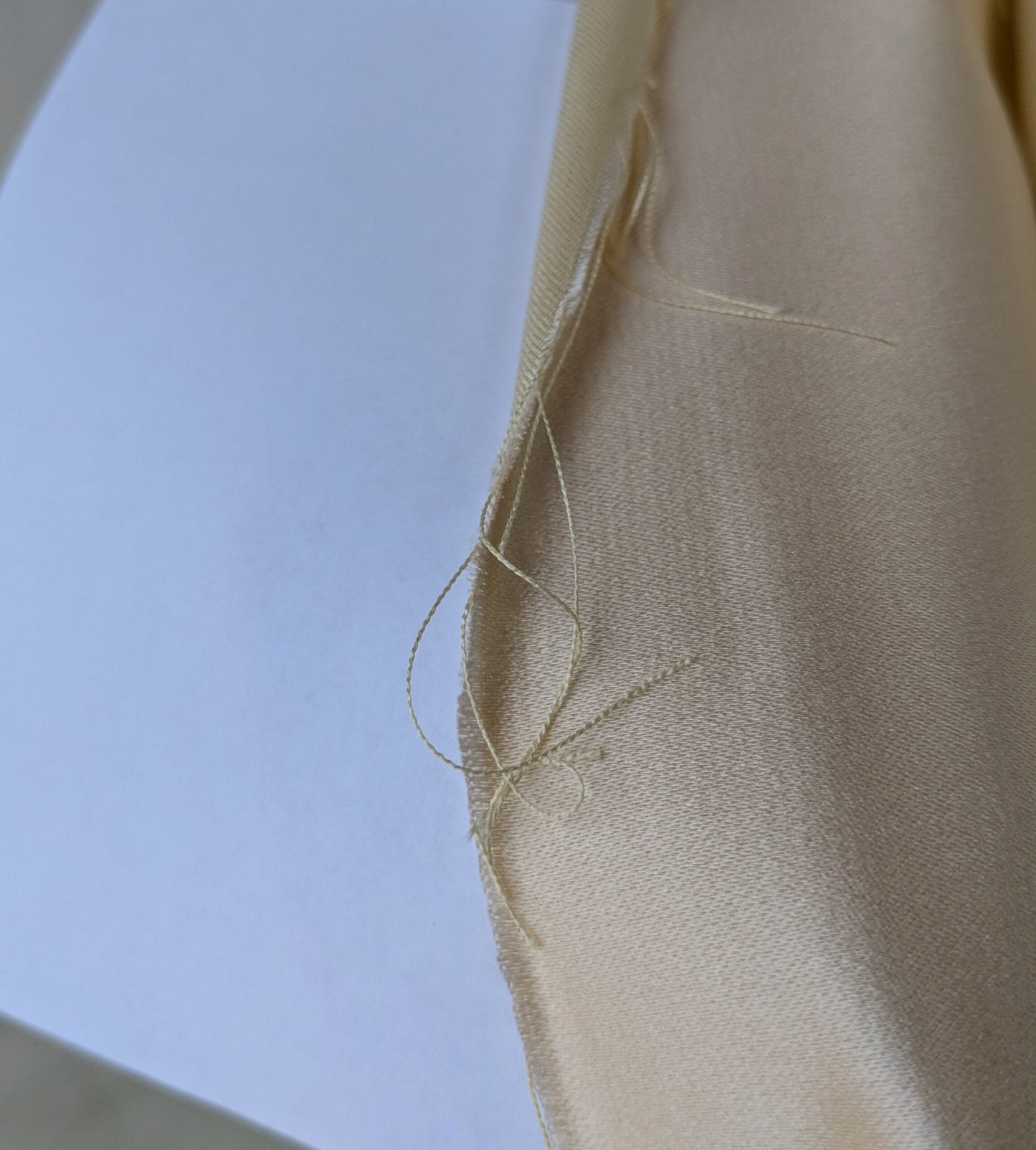 Mirror Mirror Radiant 100% Silk Duchess Satin Creme MSRP 400+/y Wedding