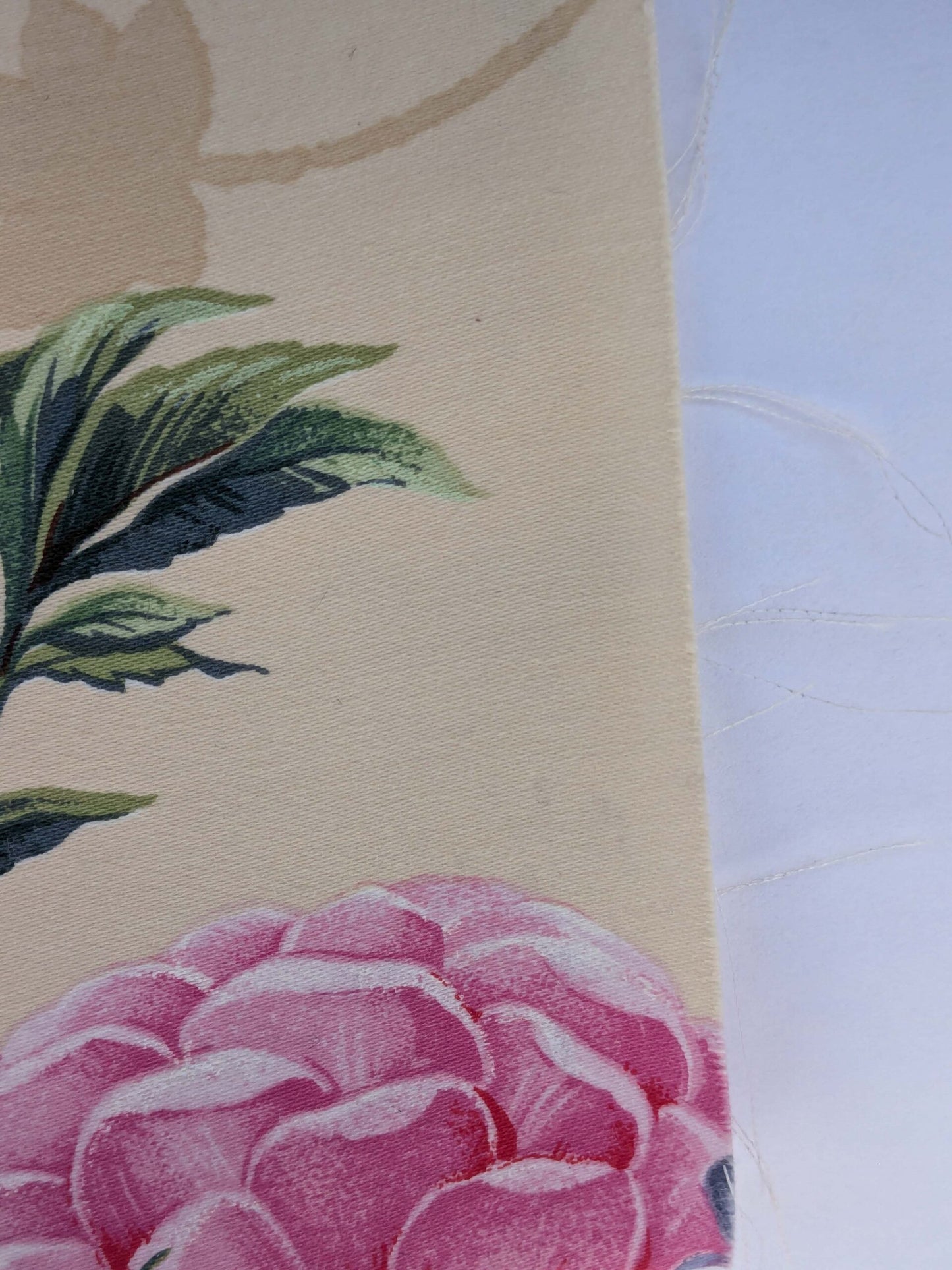 Scalamandre Folie Flamande Rose on Beige Botanic Illustration Rose Dalia Tulip Ivy Crocus Morning Glory 33-screen! MSRP USD236/y