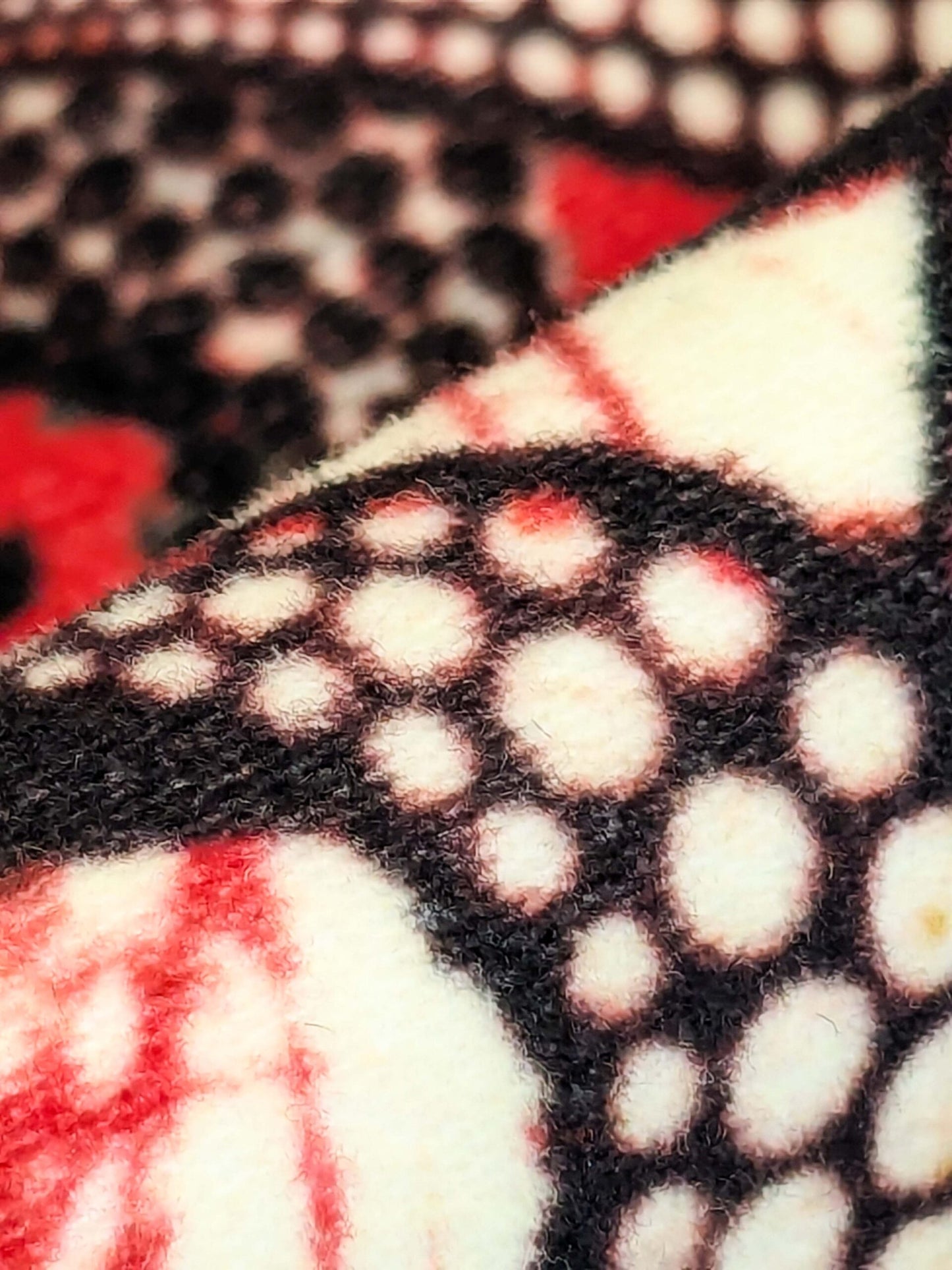 2 EV52 1.2y x 58"wide Scalamandre Lelievre Paris Jean Paul Gaultier Meltingpot Rouge Abstract Art Deco Suzani Classic Novelty Orange Black White MSRP USD450+