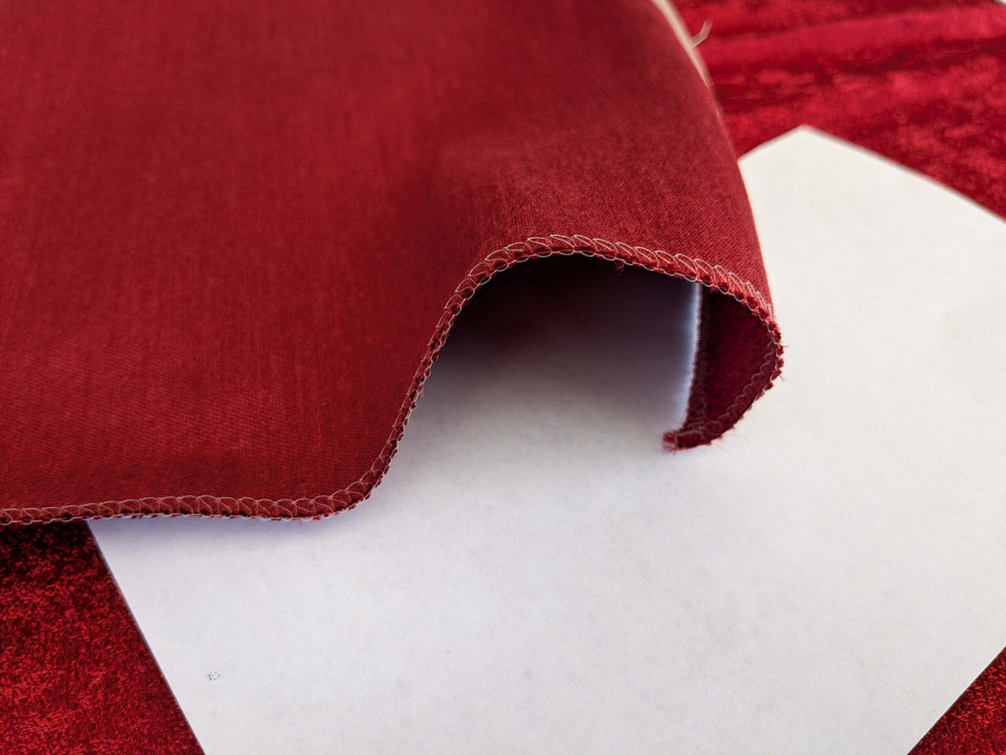 8 EV53 26"x 26" Square Scalamandre Old World Weavers Villa Regina Texture Scarlet Red Silk Viscose Solid MSRP USD500+/y