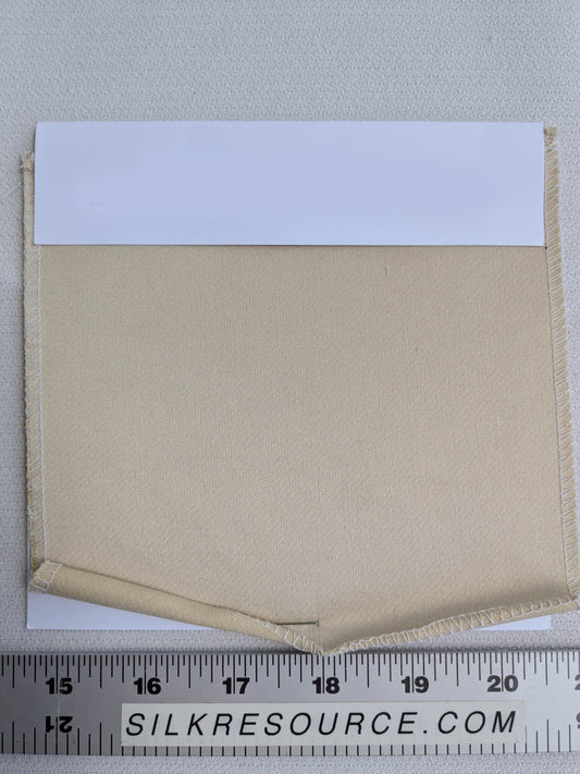 Mirror Lake Silk Satin with Cotton Smooth Cameo White MSRP USD 379/yard