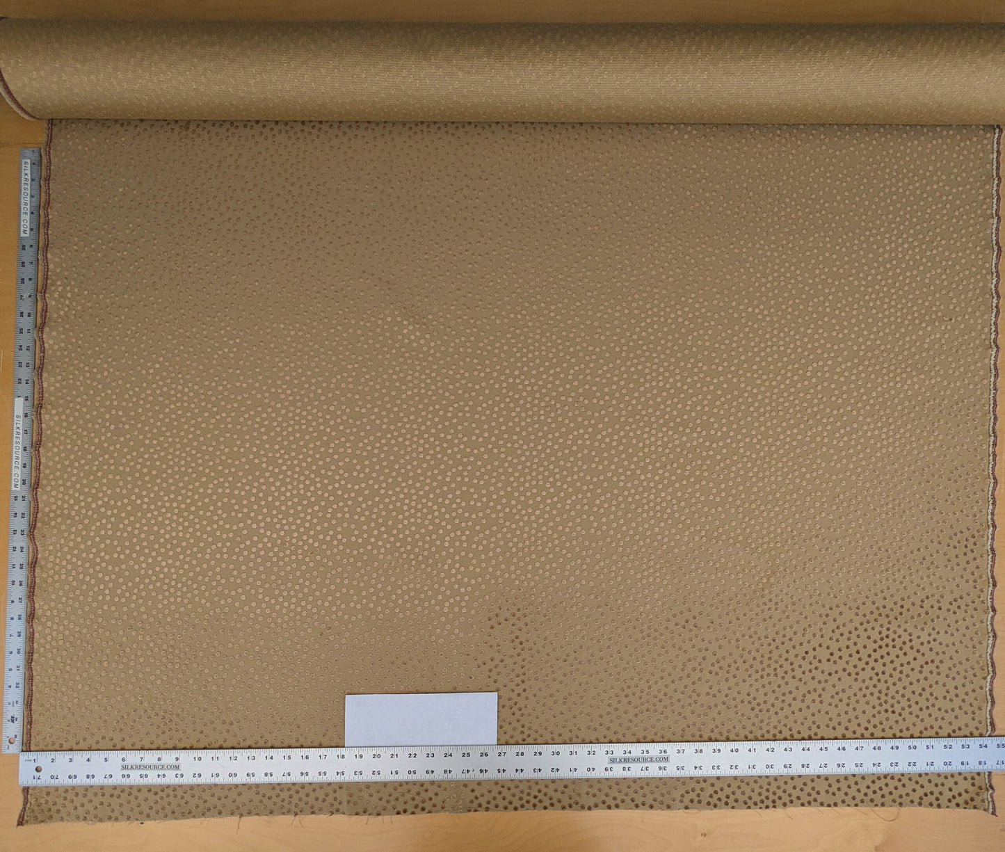 Scalamandre Dotty Desert Light Brown Chenille Jacquard Heavy Dots Circles Animal Skin Viscose MSRP USD 410/y