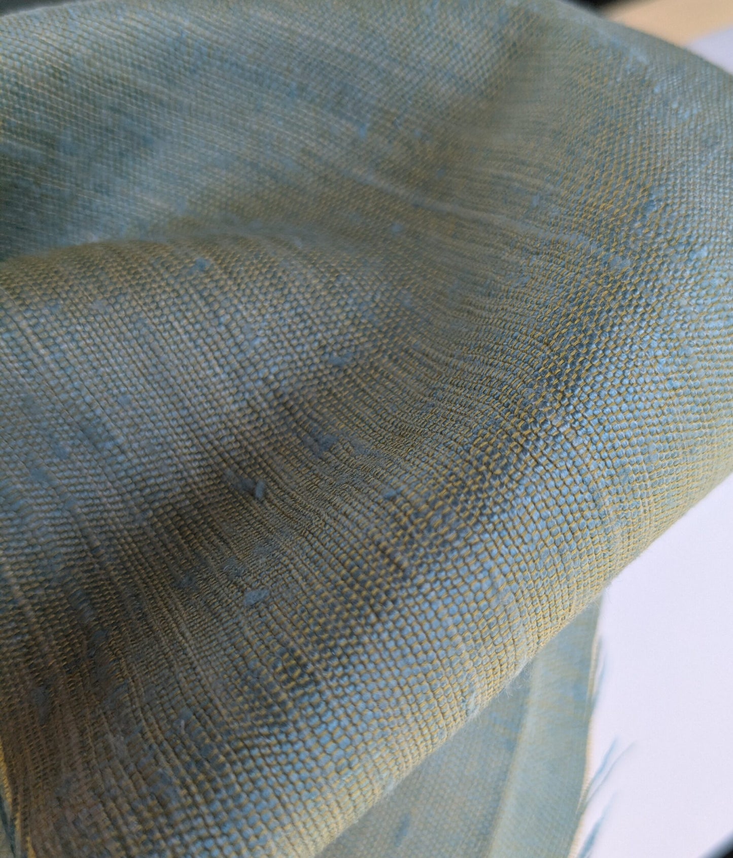 Scalamandre Vienne Texture Sage Light Blue Silk Solid Texture MSRP USD 276/y