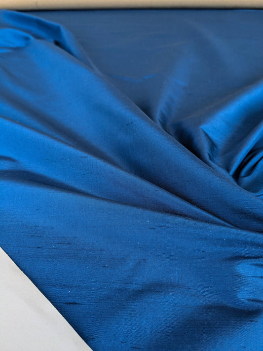 by yard Scalamandre Dynasty Taffeta Cobalt Blue Solid 100% Silk Heavy MSRP USD 322/y