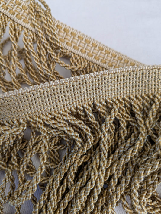 Scalamandre Trim Angel Hair 8.5 Bullion Gold and Cream MSRP USD278/y