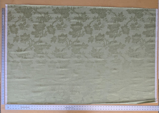 By yard Monceau Moire Linen Cotton Damask Historical Garden Green MSRP USD 458/y