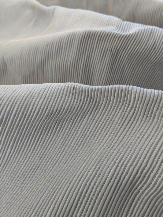 Tapestry Silk Ottoman Wide Ribbed Fabric - Grey - By The Yard