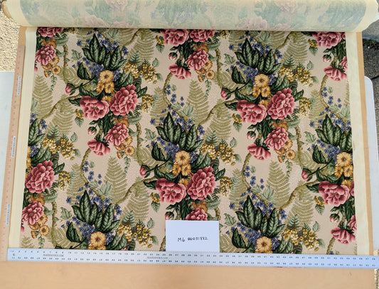 Scalamandre Old World Weavers Romsey Multi/ Creme Cotton Floral Print Fabric - White - By The Yard