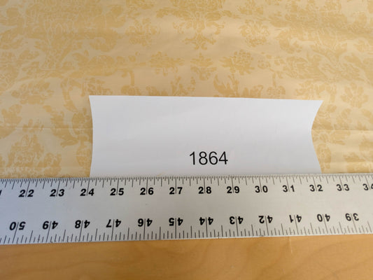 Windsor Castle Renaissance Resist Print Silk Damask - Sun Yellow - By The Yard