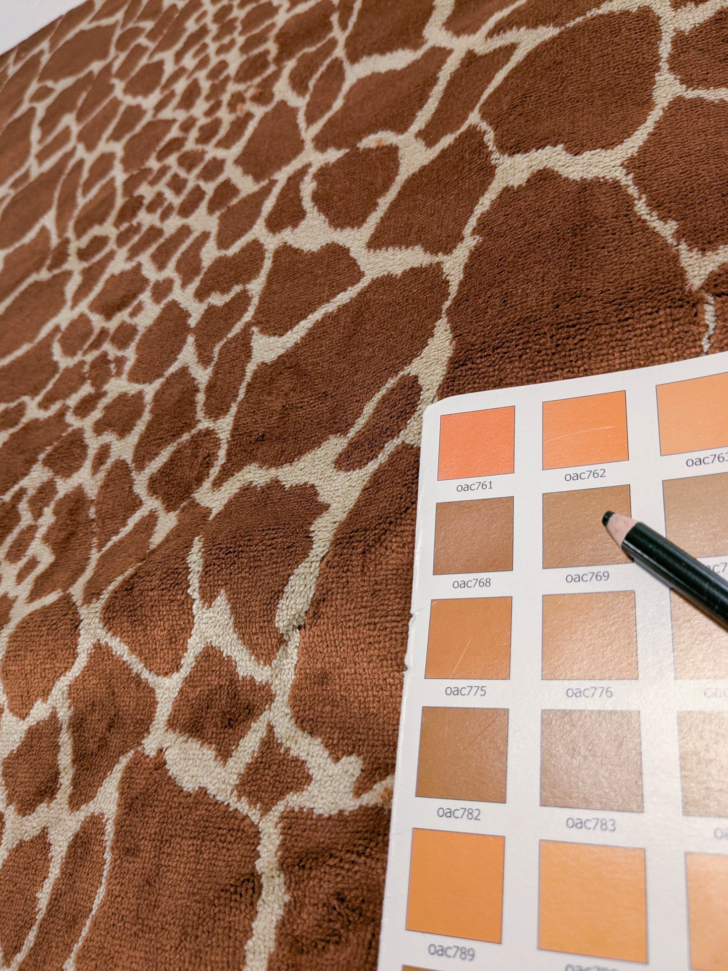 Tanzania Leopard Skin Velvet Tan Brown - By The Yard - MSRP USD365/y