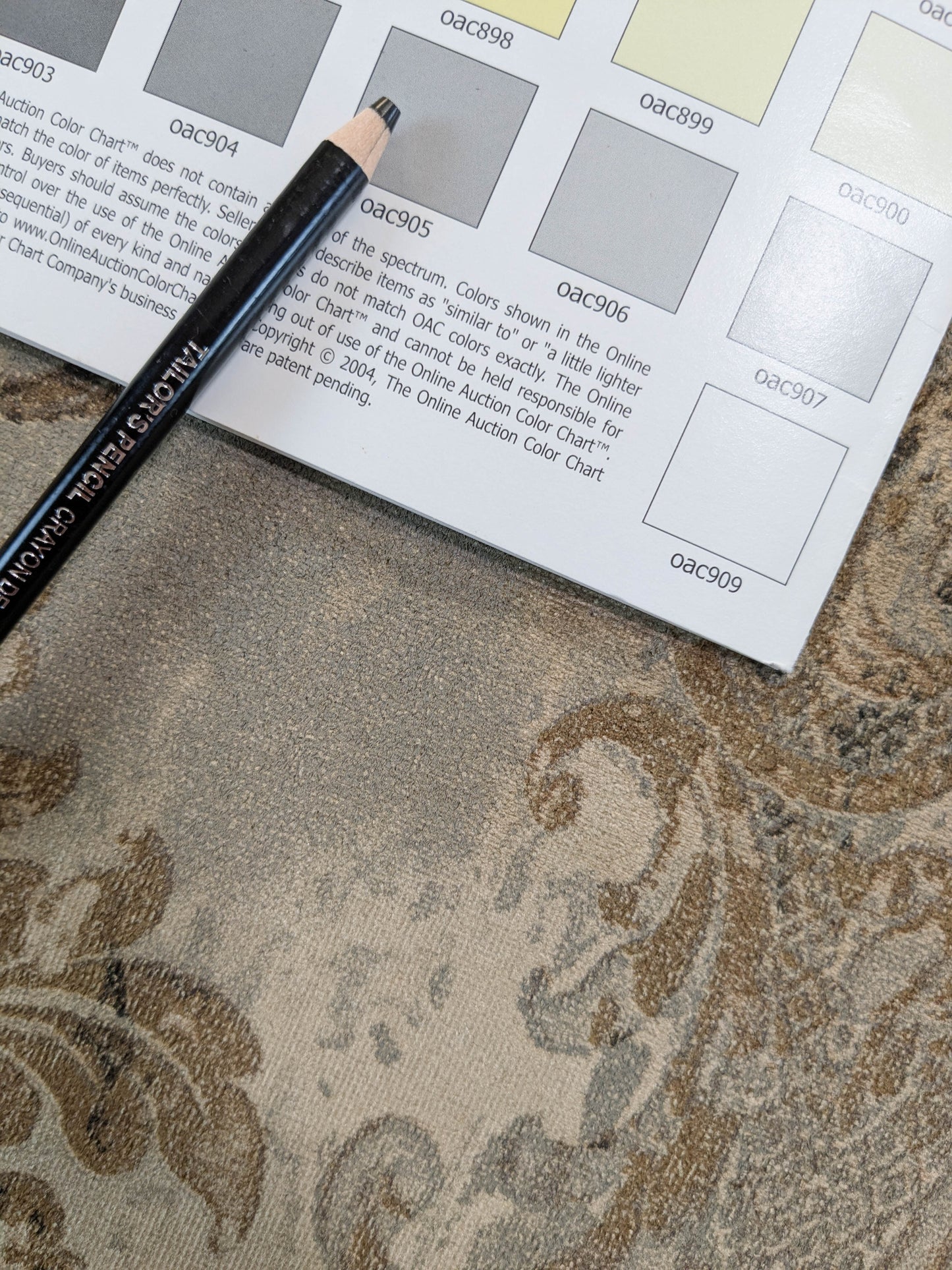 Venice Deep Silver Beige Velvet Printed Renaissance Damask Radiance - By The Yard - Special Order