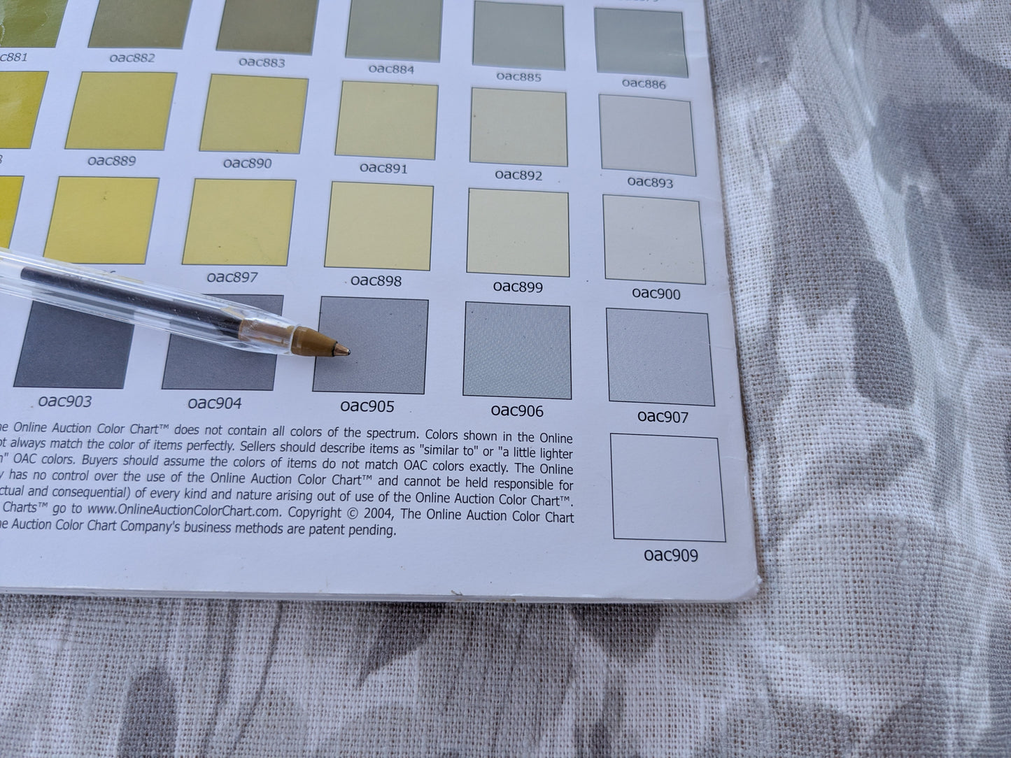 Scalamandre Meadow Walk Panel Grey White 100% Linen Botanical - By Vertical Repeat 126 inches