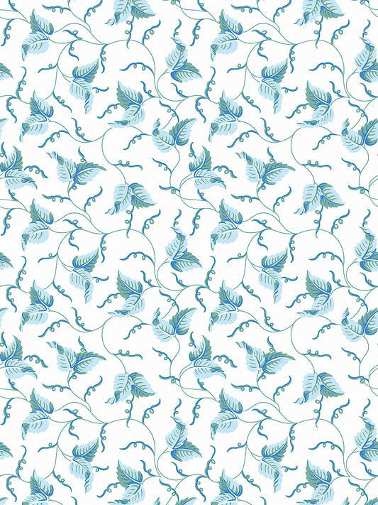 Scalamandre Angle Leaf Sky Garden Wallcovering