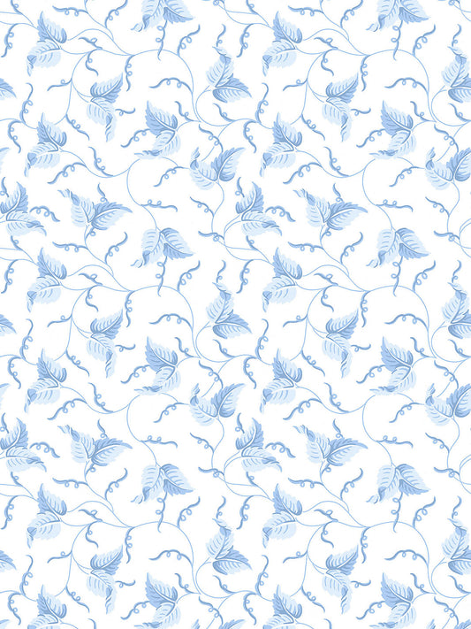 Scalamandre Angle Leaf Blue Jay Wallcovering
