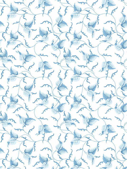 Scalamandre Angle Leaf Robins Egg Wallcovering