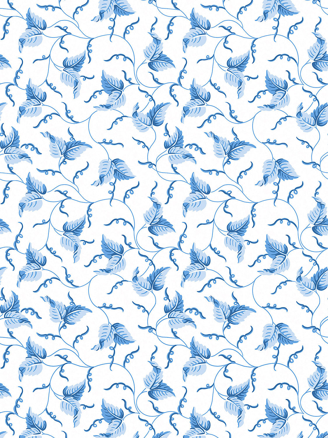 Scalamandre Angle Leaf Cobalt Wallcovering