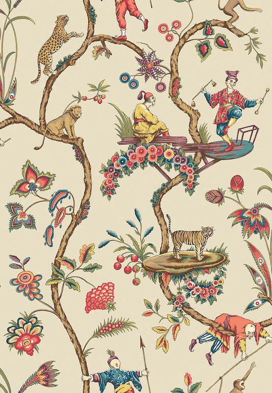 Scalamandre Chinoise Exotique Ecru Wallcovering