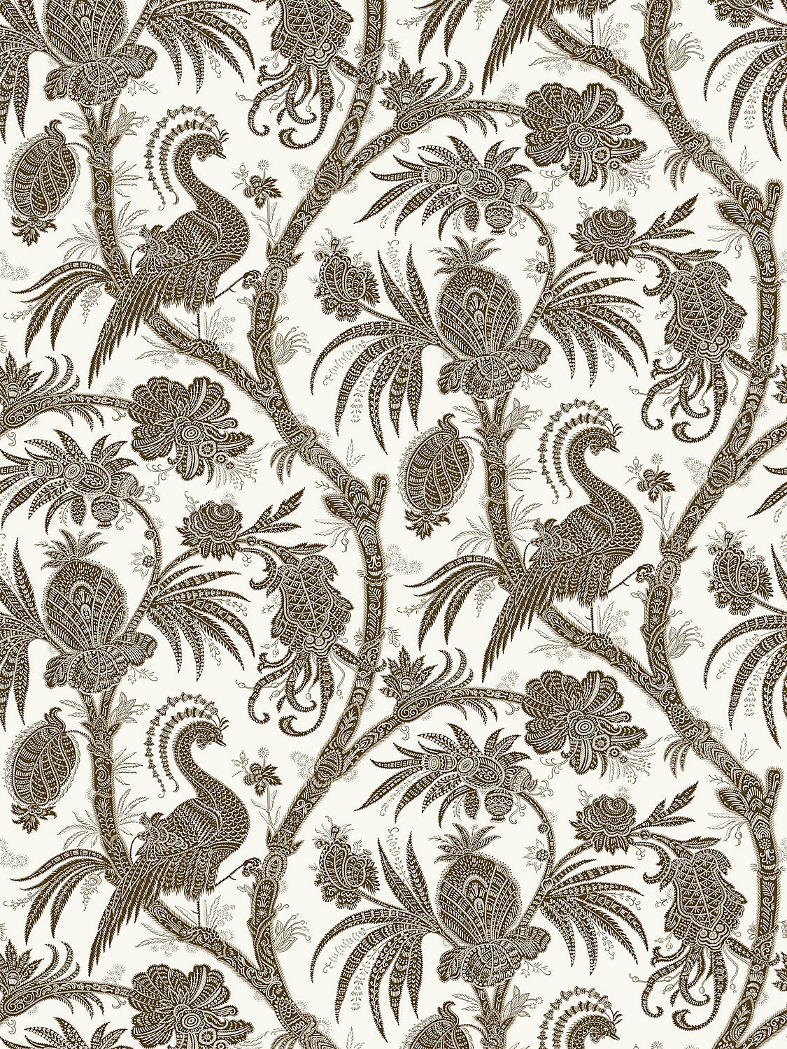 Scalamandre Balinese Peacock Java Wallcovering