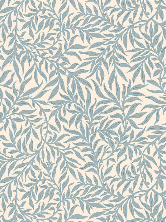 Scalamandre Willow Misty Blue Wallcovering