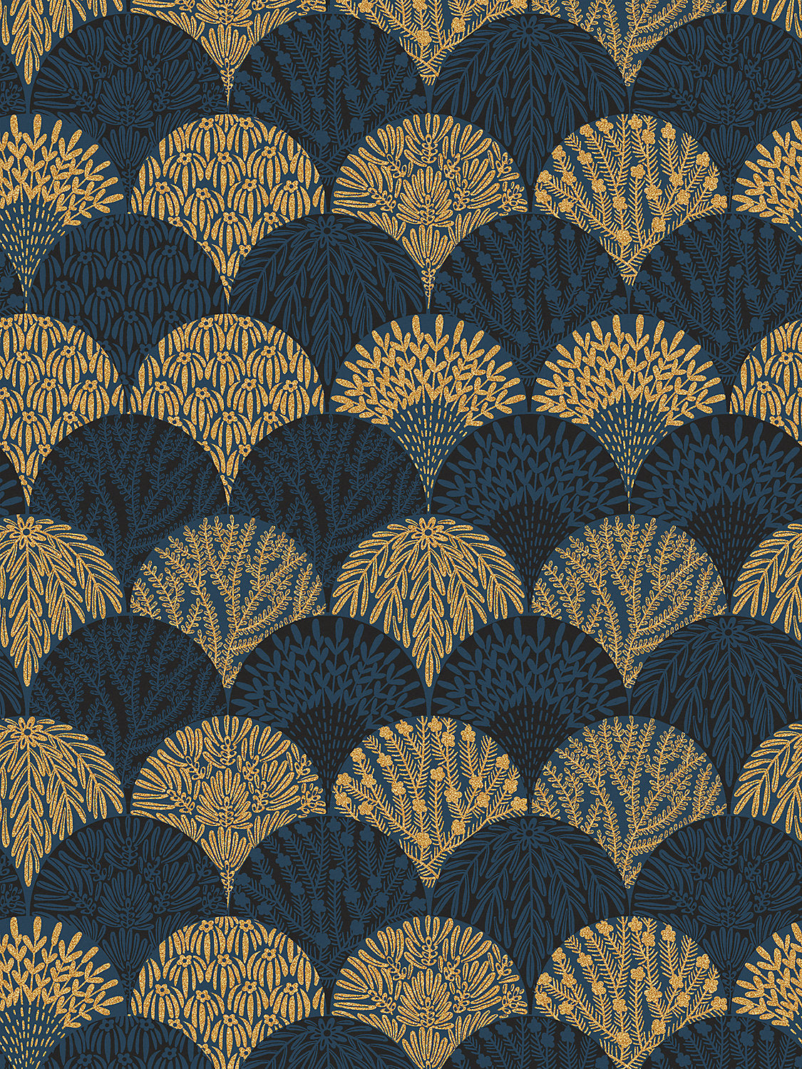 Scalamandre Herb Garden Midnight Wallcovering