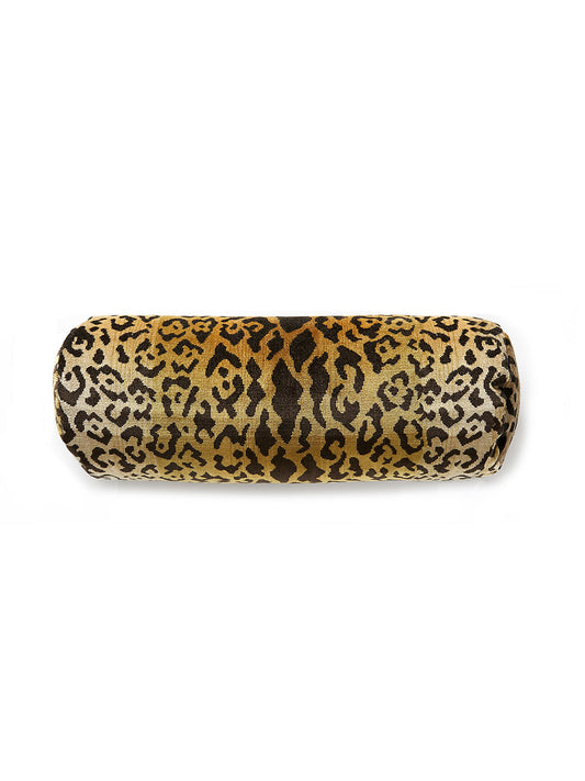 Scalamandre Leopardo 21 X 7 - Ivory, Gold & Black Decorative Pillow