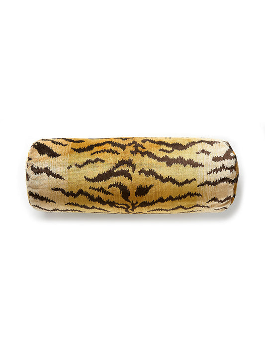 Scalamandre Tigre / Silk 21 X 7 - Ivory, Gold & Black Decorative Pillow