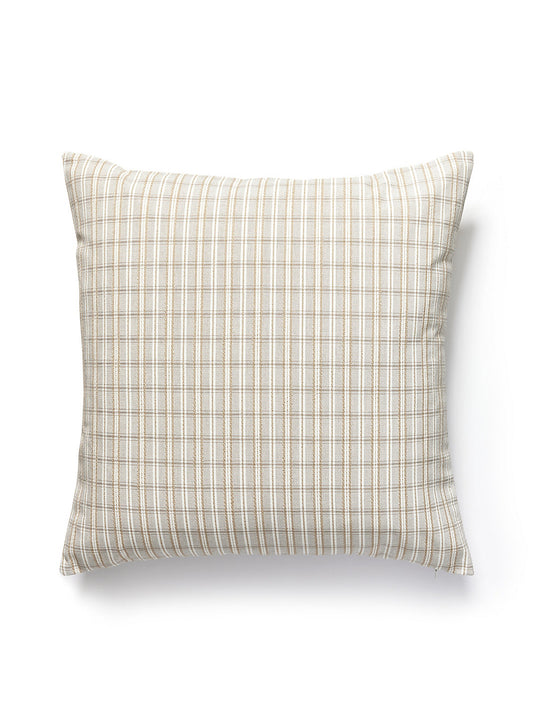 Scalamandre Check Please Outdoor 22 X 22 - Birch Decorative Pillow