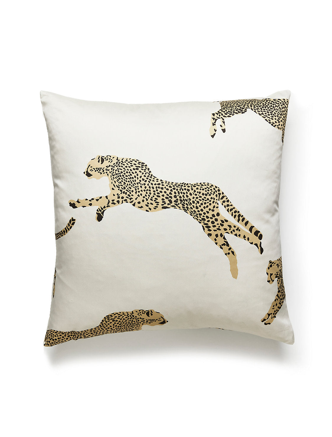 Scalamandre Leaping Cheetah 22 X 22 - Dune Decorative Pillow