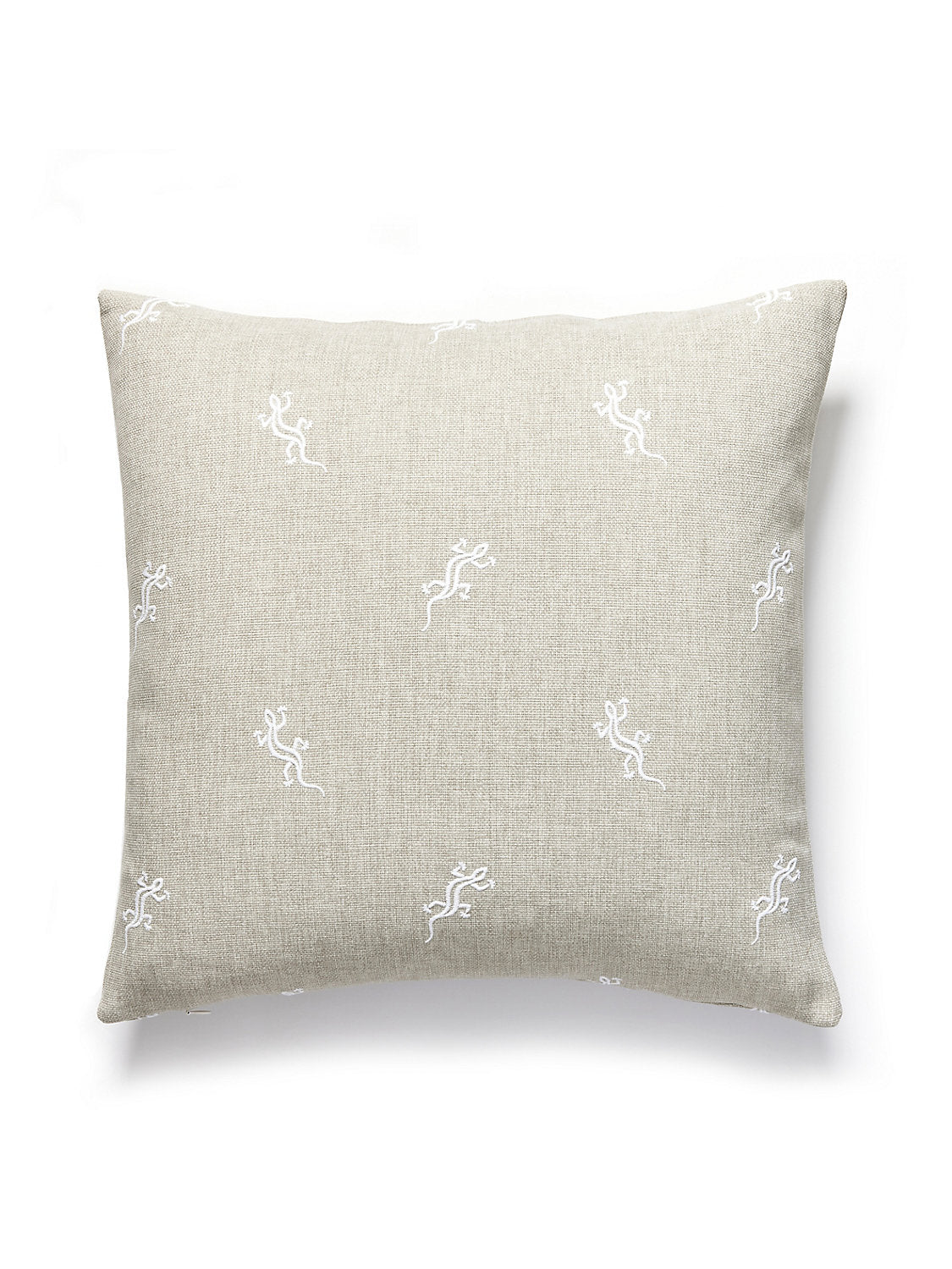 Scalamandre Gecko Outdoor 22 X 22 - Limestone Decorative Pillow