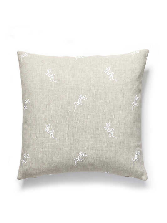 Scalamandre Gecko Outdoor 22 X 22 - Limestone Decorative Pillow