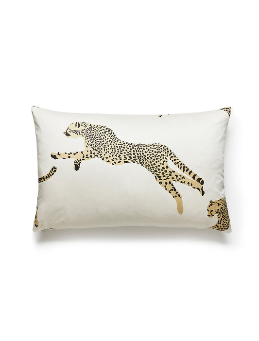 Scalamandre Leaping Cheetah 14 X 22 - Dune Decorative Pillow
