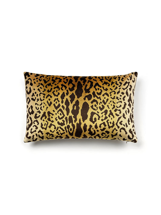Scalamandre Leopardo 14 X 22 - Ivory, Gold & Black Decorative Pillow