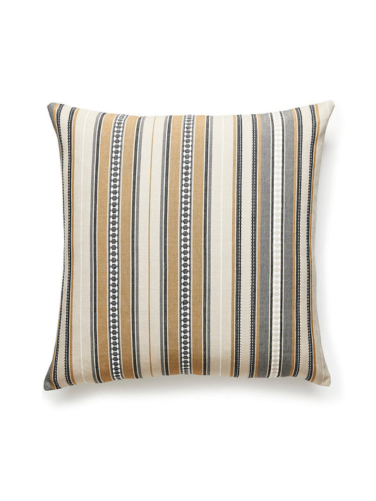 Scalamandre Nile Stripe 22 X 22 - Desert Decorative Pillow