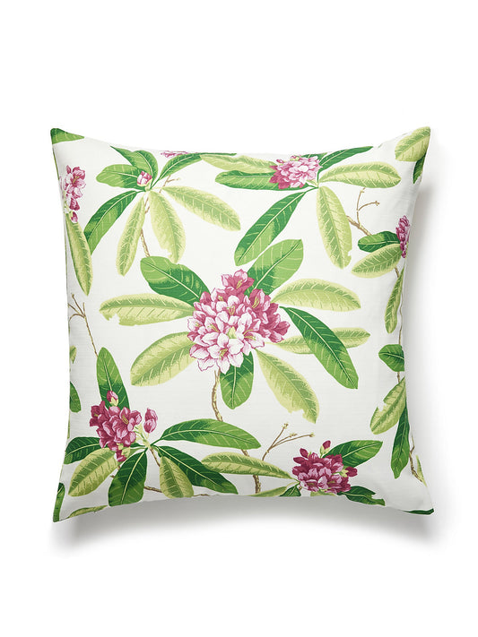 Scalamandre Rhododendron Outdoor 22 X 22 - Fuschia Decorative Pillow